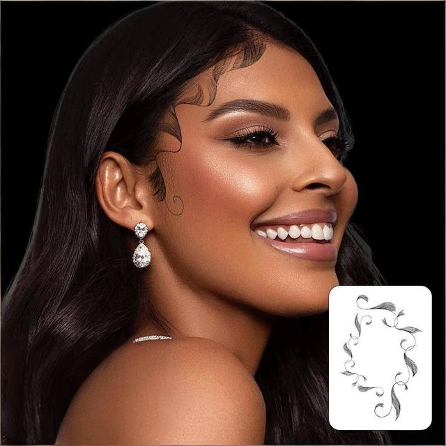 Wholesale Customizable 3D Temporary Paper Tattoo Stickers Water Transfer Hair Patches for Body & Face Art Sexy