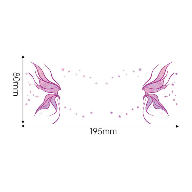 Butterfly Glitter Paper Tattoo Sticker New Chinese Style Fac view 6