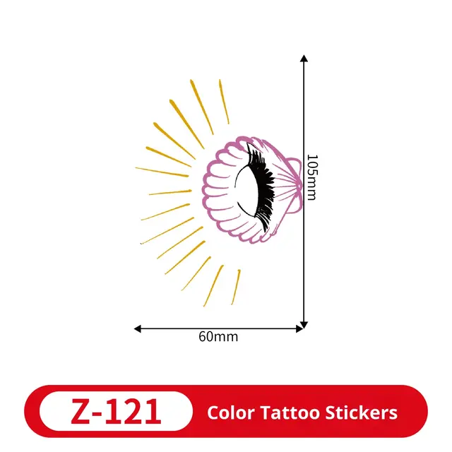 Cartoon Style Daisy Tattoo Sticker Eco-Friendly Paper 5-7 Da view 5