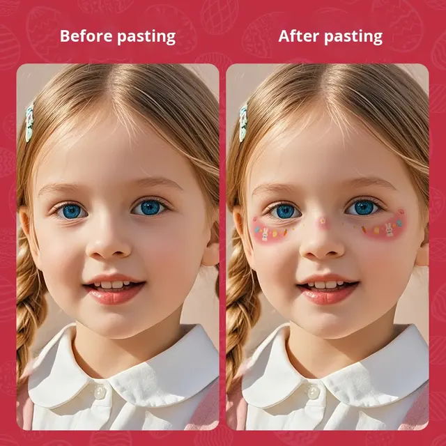 Easter Kids Eco-Friendly Waterproof Paper Tattoo Stickers Cu view 4