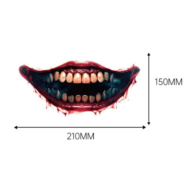New Style Halloween Horror Thriller Big Mouth Temporary Eco- view 6