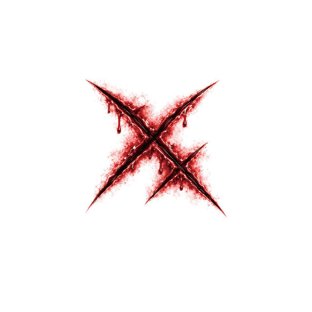 Waterless Blood Red Halloween Tattoo Stickers Eco-Friendly W view 6