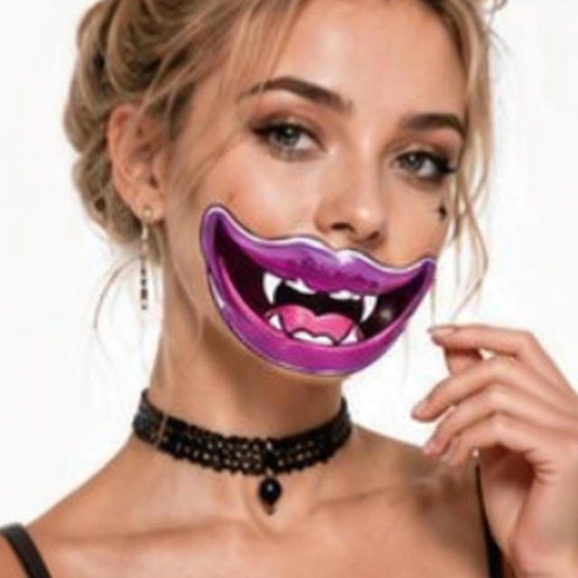 Halloween Vampire Lips Gothic Horror Style Body Lip Tattoo S view 4