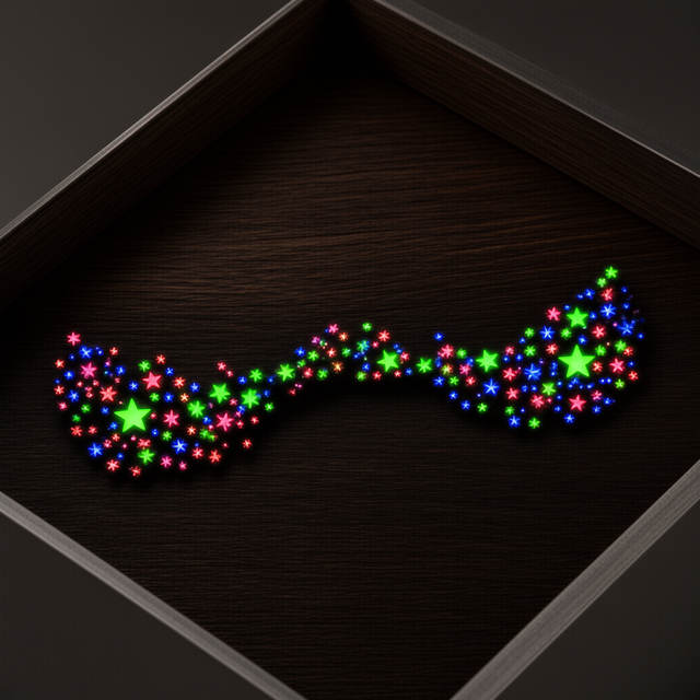 Multi-color Fluorescent Face-tattoo Stickers Stars Hearts-Wa view 6